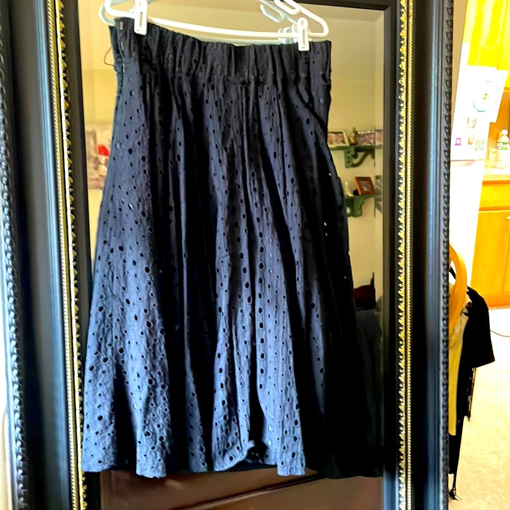 Black A line skirt
